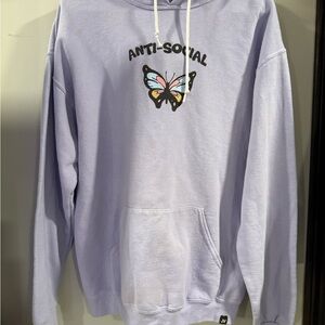Lavender Anti-Social Hoodie